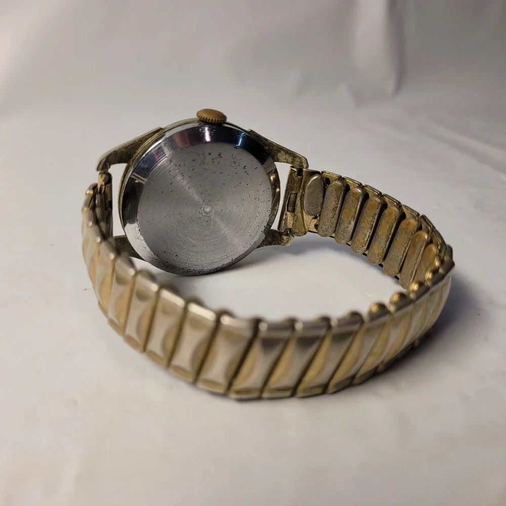 Windsor Watch Mechanical‎ Swiss Made Two-Tone Expansion Band Vintage